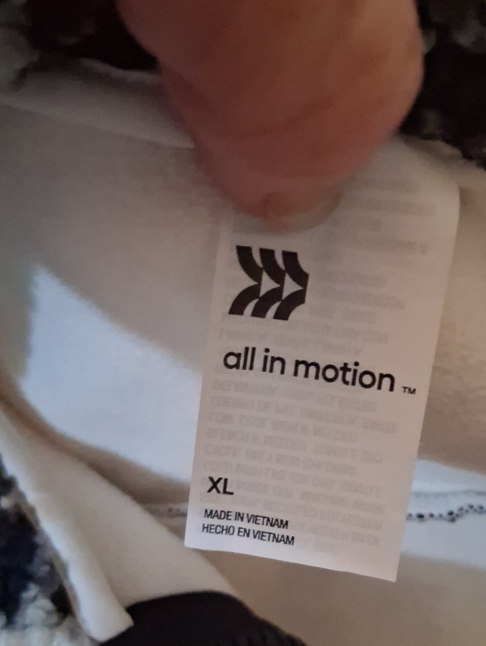 Allbin Motion Black & White Patterned Fleece Quarter-Zip Sweater - Picture 9 of 11